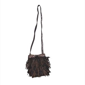 Lucky brand Topanga Canyon leather fringe crossbody bag